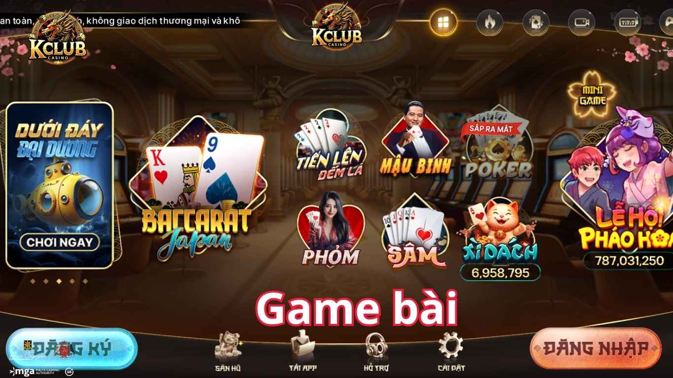 Thể loại game bài Kclub được yêu thích nhất hiện nay