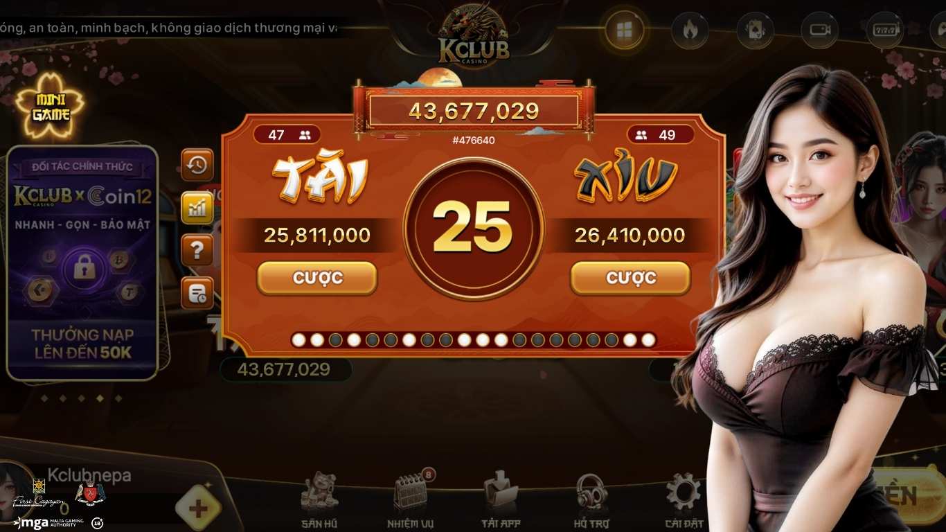 Các bước tham gia Tài Xỉu Kclub đơn giản nhất